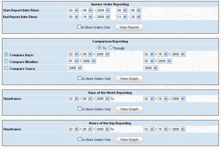 POS Reporting Options